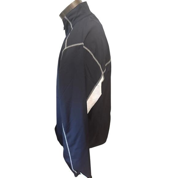 FootJoy Mens Large Blue/White Half ZIP Jacket - Picture 2 of 5